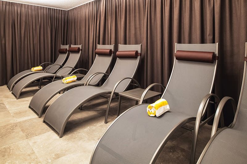 Lounge chairs in the second relaxation room
