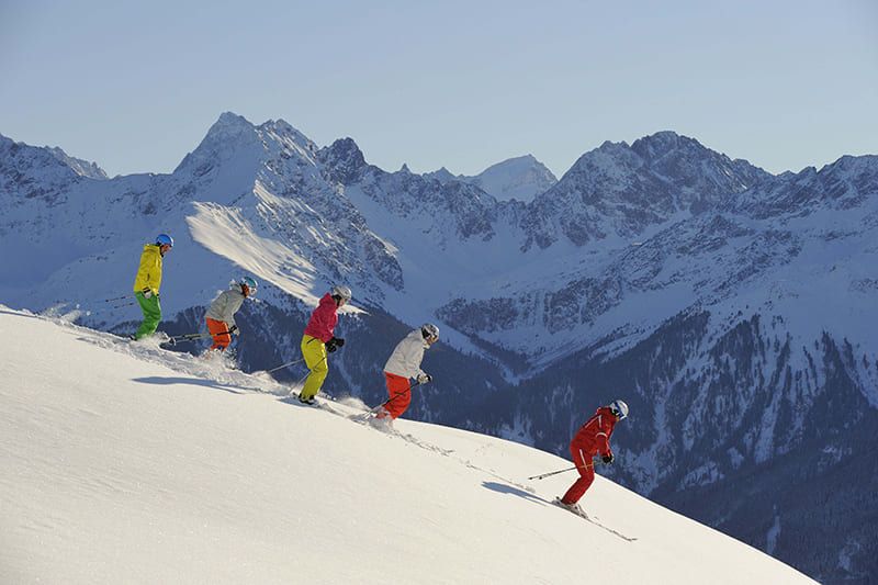 Ski course in the Serfaus Fiss Ladis ski area