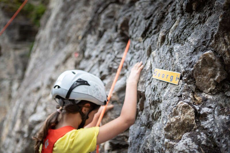 Climbing on the Rappenwand
