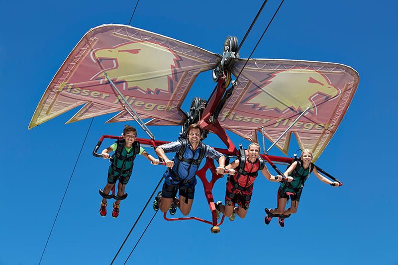 Fisser Flieger im Sommer Funpark Fiss