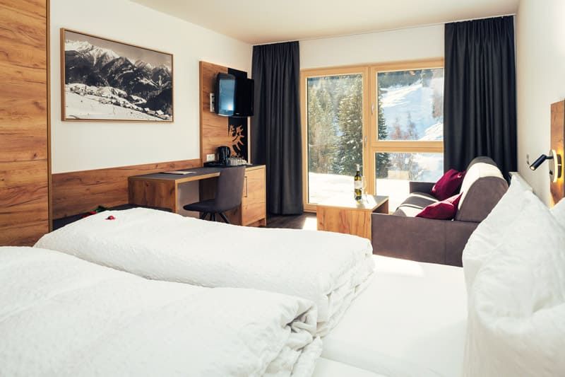 Doppelzimmer im Hotel Bärolina Serfaus